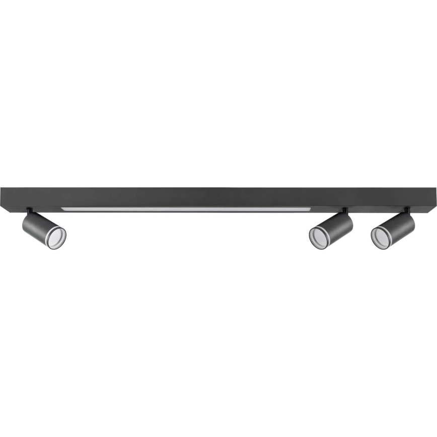 LED-kattovalaisin PARIISI LED/24W/230V + 3xGU10/10W musta