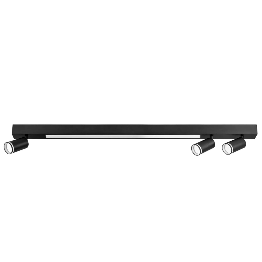 LED-kattovalaisin PARIISI LED/24W/230V + 3xGU10/10W musta