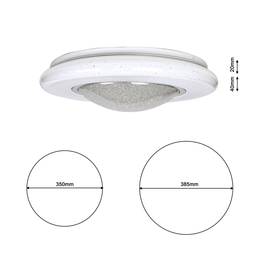 LED-kattovalaisin QUASAR LED/24W/230V