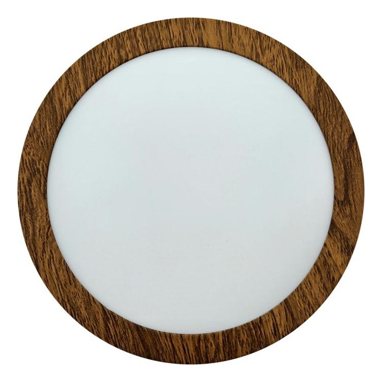 LED-kattovalaisin RING LED/12W/230V 4200K halkaisija 16 cm ruskea
