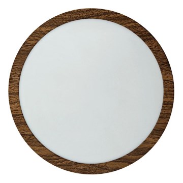 LED-kattovalaisin RING LED/18W/230V 4200K halkaisija 21 cm ruskea