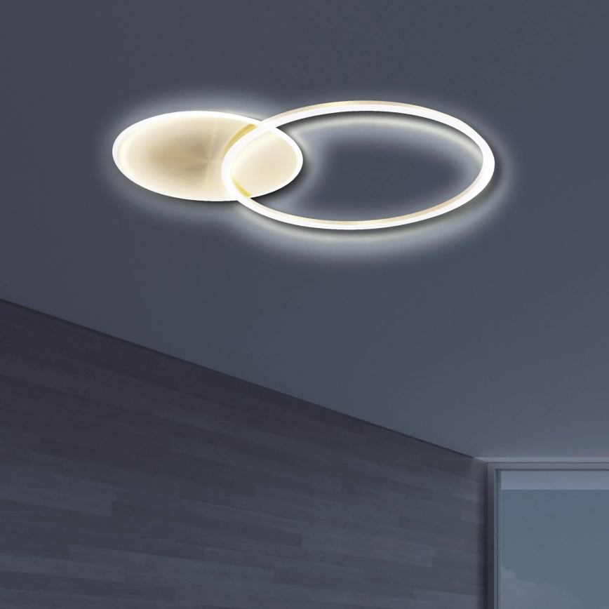 LED-kattovalaisin ROMAN LED/33W/230V 4000K kulta