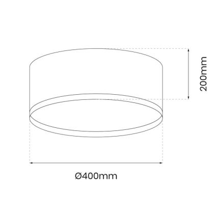 LED-kattovalaisin RONDO LED/18W/230V musta