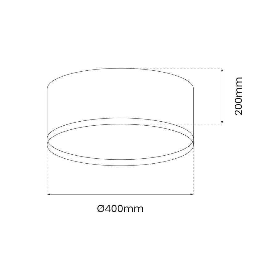 LED-kattovalaisin RONDO LED/18W/230V musta