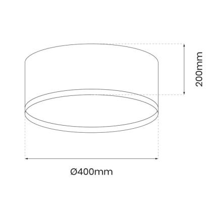 LED-kattovalaisin RONDO LED/18W/230V vihreä