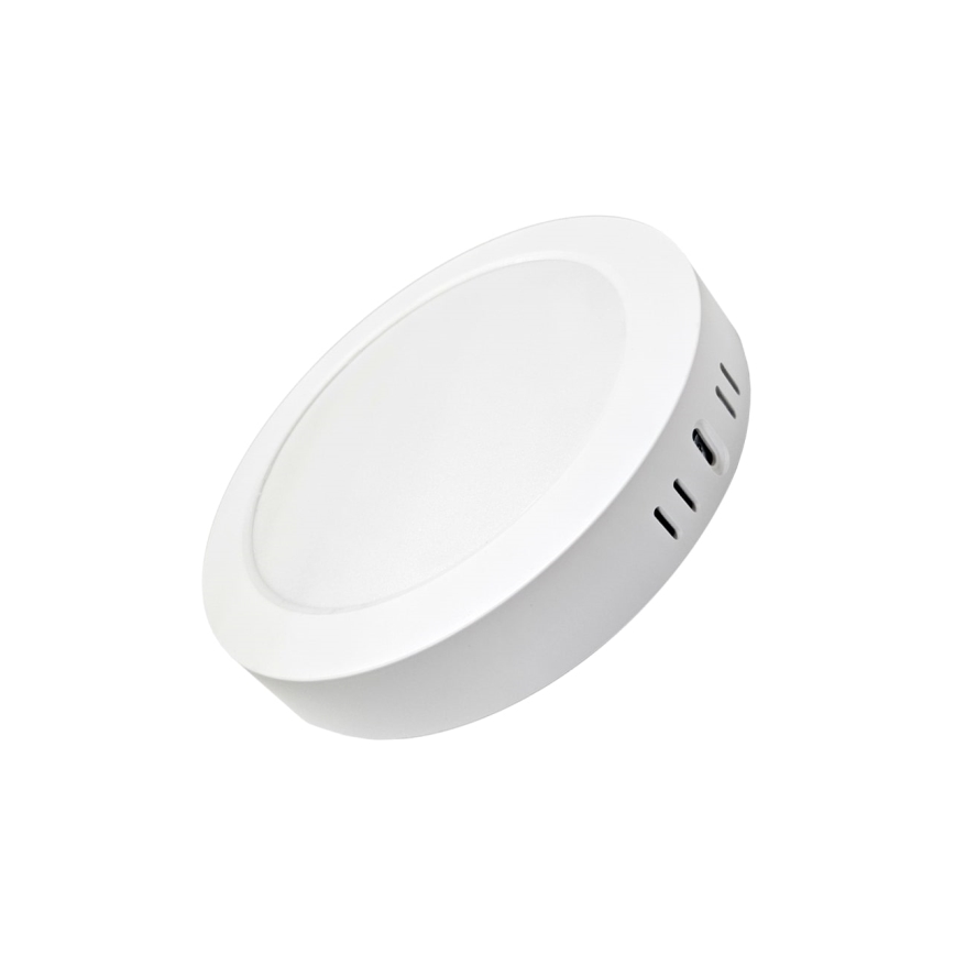 LED-kattovalaisin ROUND LED/18W/230V 4000K halkaisija 21,5 cm valkoinen
