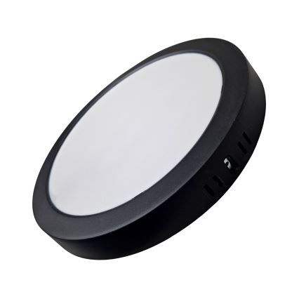 LED-kattovalaisin ROUND LED/24W/230V 4000K halkaisija 28,8 cm musta