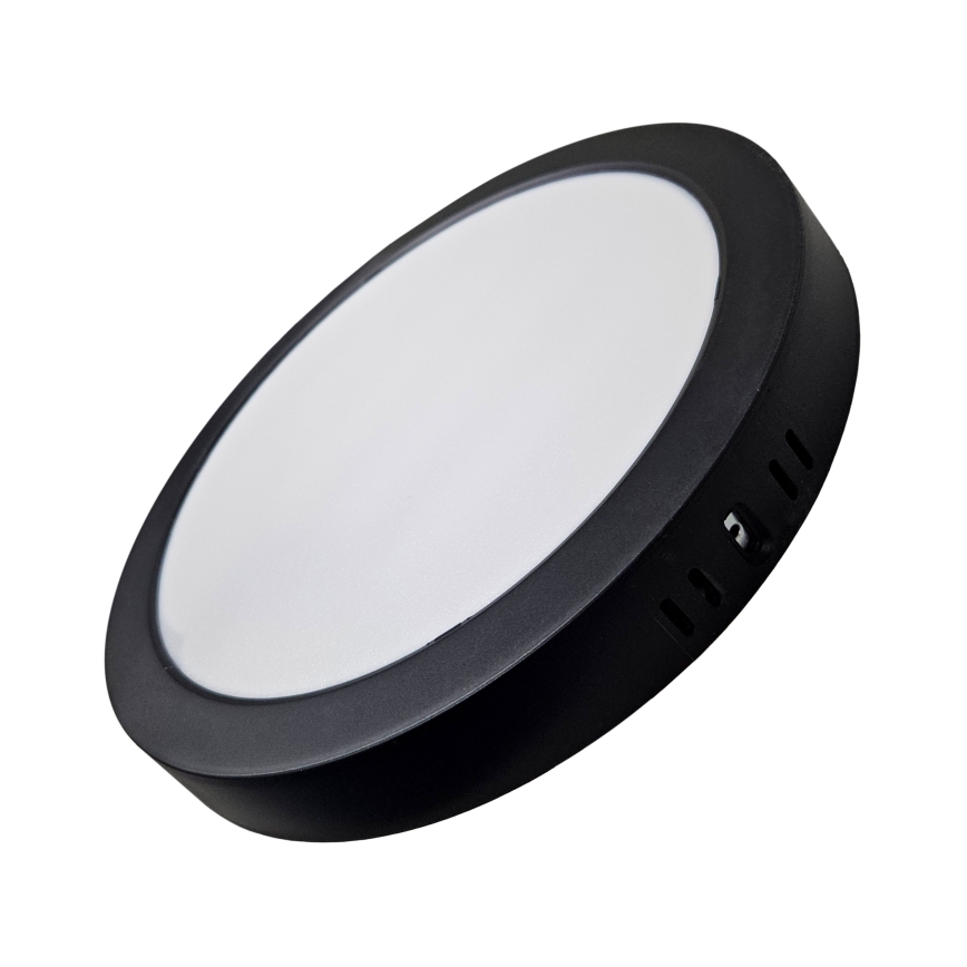 LED-kattovalaisin ROUND LED/24W/230V 4000K halkaisija 28,8 cm musta
