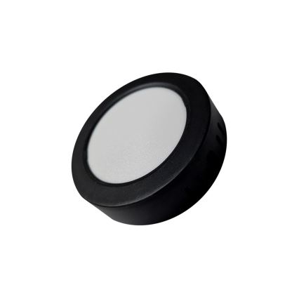 LED-kattovalaisin ROUND LED/6W/230V 4000K halkaisija 12,1 cm musta