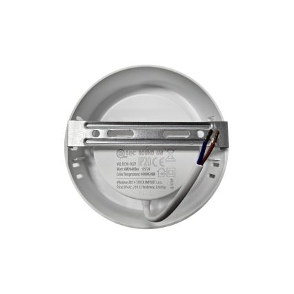 LED-kattovalaisin ROUND LED/6W/230V 4000K halkaisija 12,1 cm valkoinen
