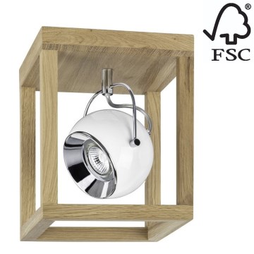LED-kattovalaisin ROY 1xGU10/5W/230V matta tammi - FSC-sertifioitu