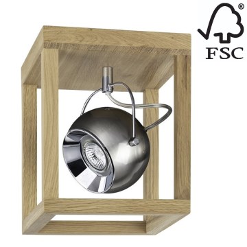 LED-kattovalaisin ROY 1xGU10/5W/230V matta tammi - FSC-sertifioitu