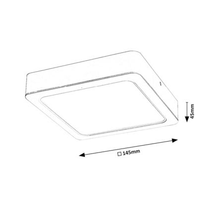 LED-kattovalaisin LED/12W/230V 14,5 cm