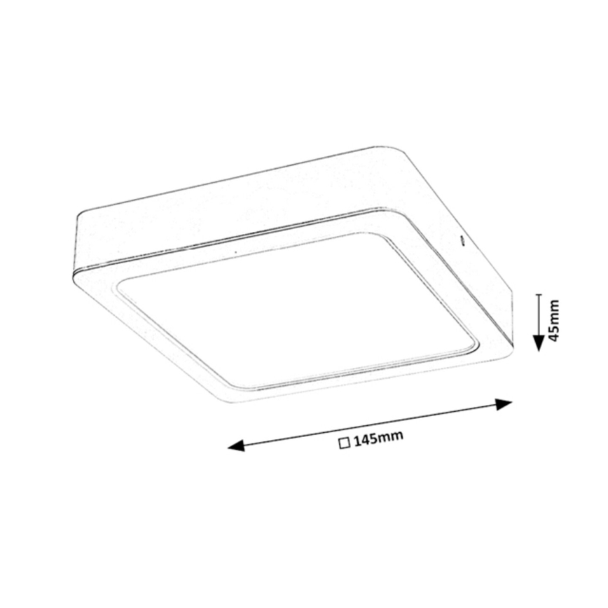 LED-kattovalaisin LED/12W/230V 14,5 cm