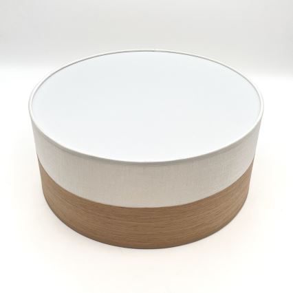 LED-kattovalaisin SIRJA WOOD LED/20W/230V halkaisija 35 cm valkoinen/tammi