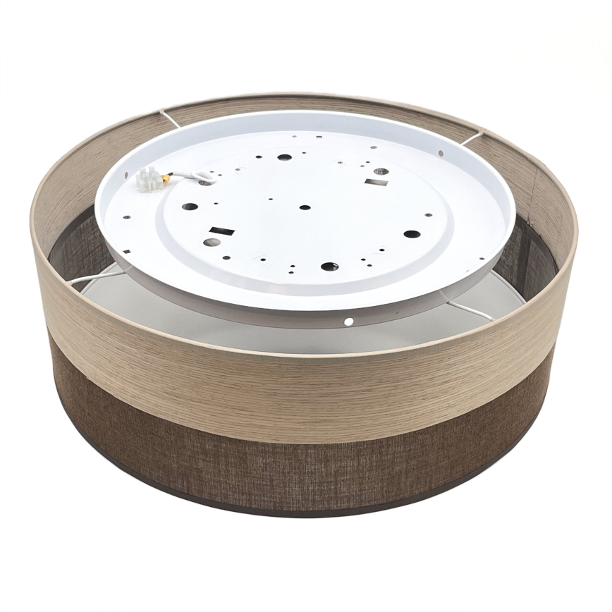 LED-kattovalaisin SIRJA WOOD LED/36W/230V halkaisija 45 cm ruskea/tammi