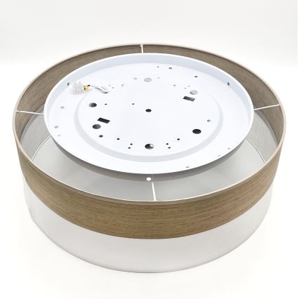 LED-kattovalaisin SIRJA WOOD LED/36W/230V halkaisija 45 cm valkoinen/tammi