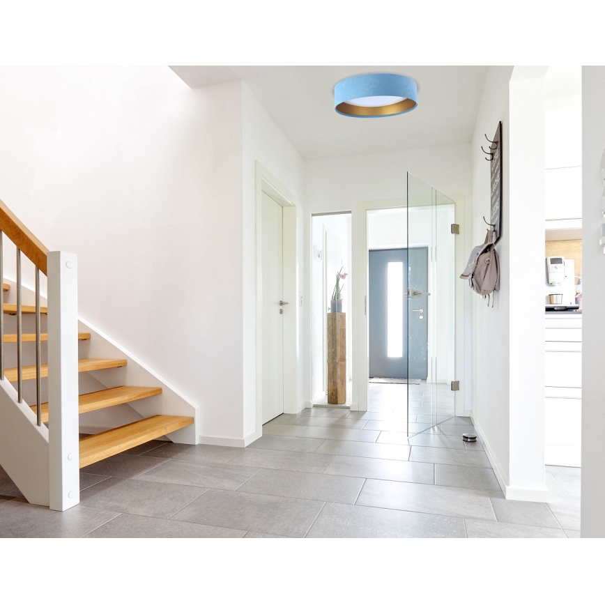 LED Himmennettävä kattovalaisin SMART GALAXY LED/24W/230V d. 45 cm 2700-6500K Wi-Fi Tuya sininen/kulta + kaukosäädin