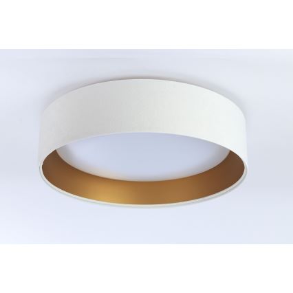 LED Himmennettävä kattovalaisin SMART GALAXY LED/24W/230V d. 45 cm 2700-6500K Wi-Fi Tuya valkoinen/kulta + kaukosäädin
