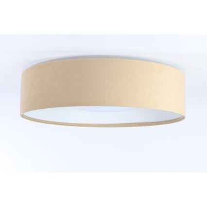 LED Himmennettävä kattovalaisin SMART GALAXY LED/36W/230V d. 55 cm 2700-6500K Wi-Fi Tuya beige/valkoinen + kaukosäädin
