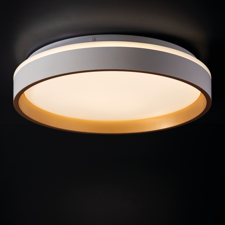 LED-kattovalaisin SOLN LED/17,5W/230V halkaisija 38 cm valkoinen/kulta