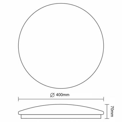 Himmennettävä LED-kattovalaisin STAR LED/36W/230V 3000-6500K + kauko-ohjaus