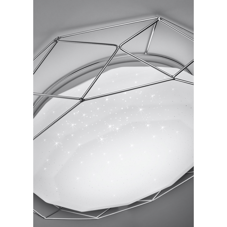 LED-kattovalaisin SVEN LED/24W/230V halkaisija 43 cm kiiltävä kromi