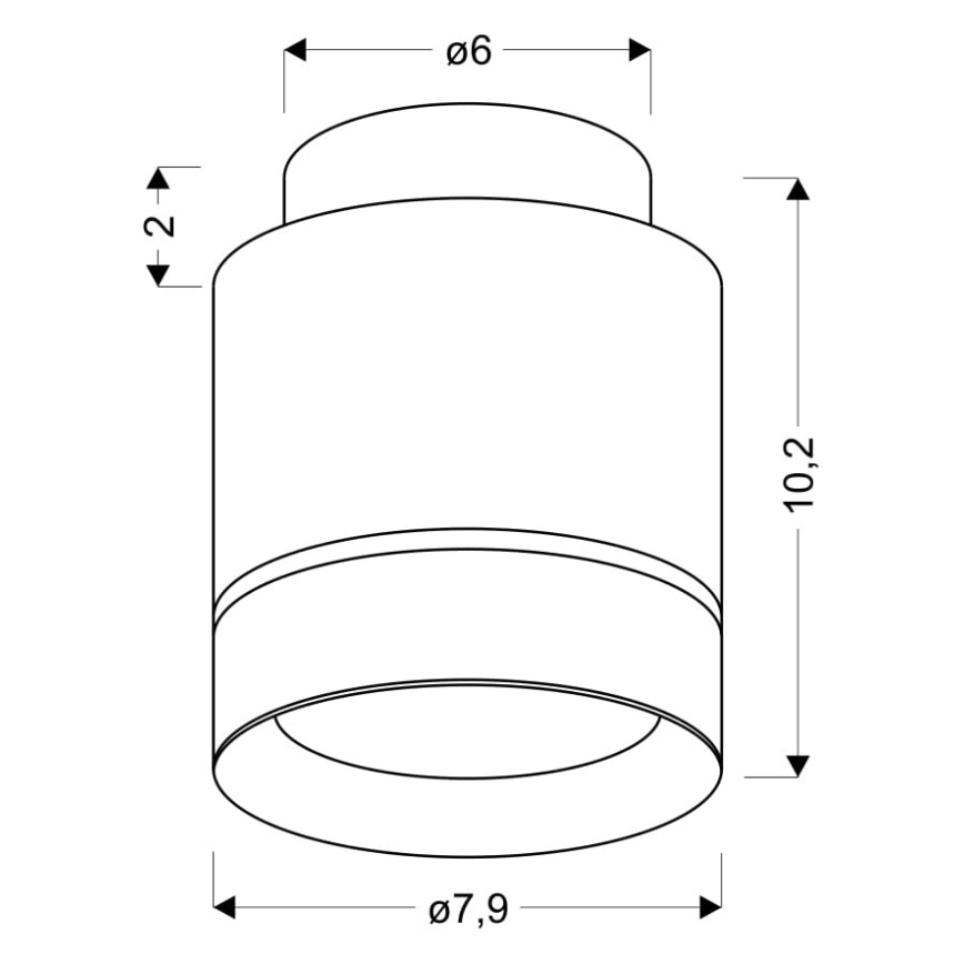 LED-kattovalaisin TUBA LED/12W/230V