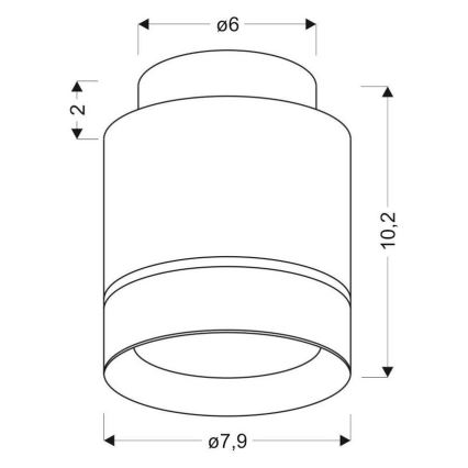 LED-kattovalaisin TUBA LED/12W/230V