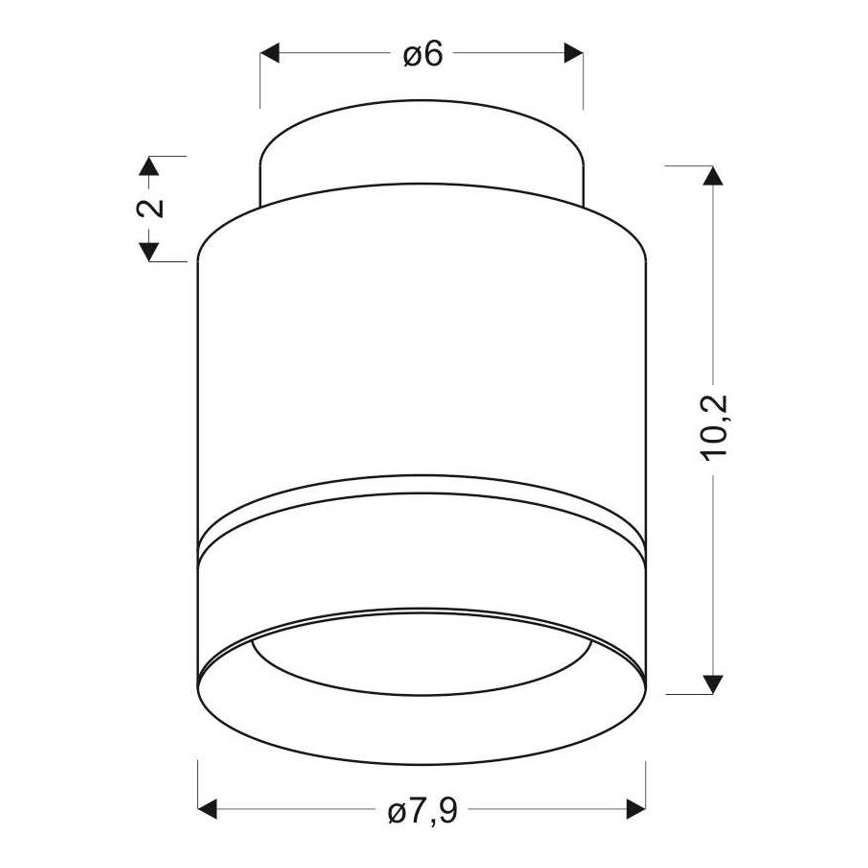LED-kattovalaisin TUBA LED/12W/230V