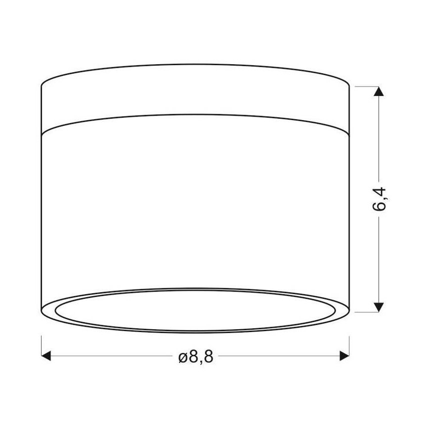 LED-kattovalaisin TUBA LED/9W/230V valkoinen/beige