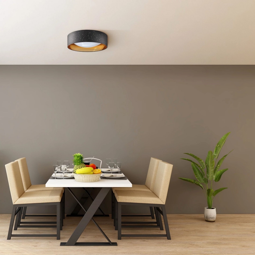LED-kattovalaisin TULUZA LED/18W/230V halkaisija 32 cm musta