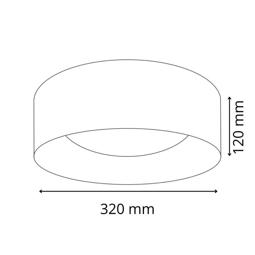 LED-kattovalaisin TULUZA LED/18W/230V halkaisija 32 cm valkoinen