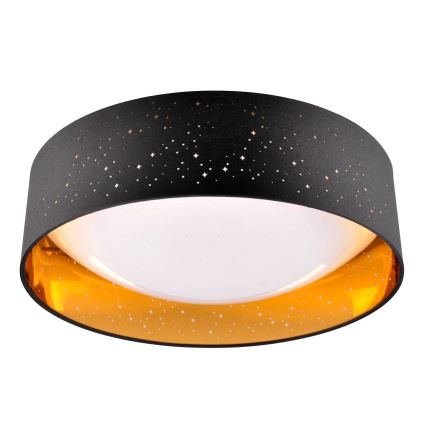 LED-kattovalaisin TULUZA LED/24W/230V halkaisija 40 cm musta