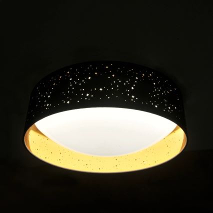 LED-kattovalaisin TULUZA LED/24W/230V halkaisija 40 cm musta