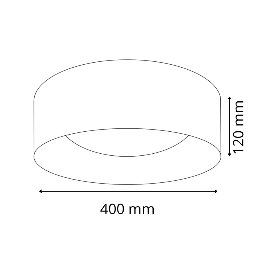 LED-kattovalaisin TULUZA LED/24W/230V halkaisija 40 cm valkoinen