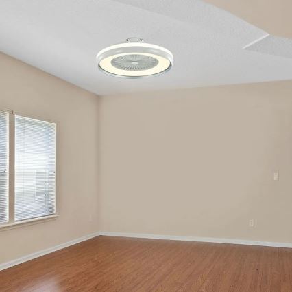 LED-kattovalaisin tuulettimella LED/45W/230V 3000/4000/6500K harmaa + kauko-ohjaus