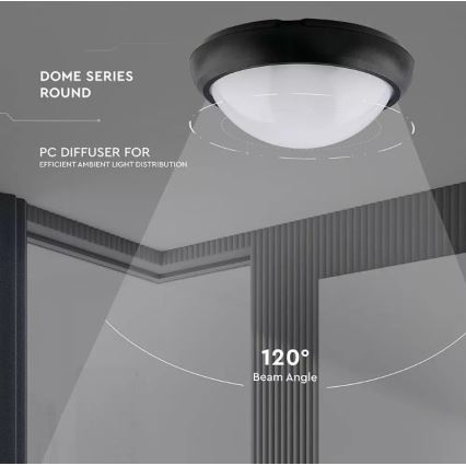 LED-kattovalaisin ulkokäyttöön LED/12W/230V IP54