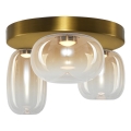 LED-kattovalaisin VASO LED/12W/230V halkaisija 42 cm kulta/savuinen