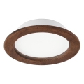 LED Kattovalaisin WOODY SPOT LED/16,5W/230V 4000K kirsikka ? 18,5 cm