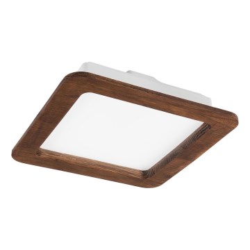 LED-kattovalaisin WOODY SPOT LED/17W/230V 3000K kirsikka 18,5x18,5 cm