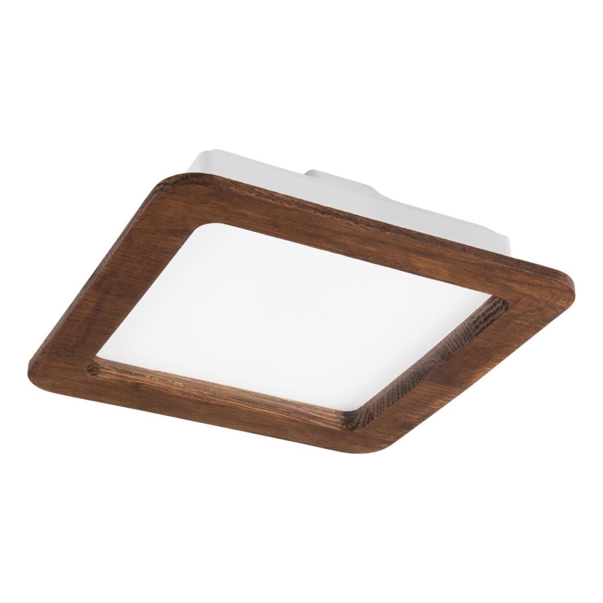 LED-kattovalaisin WOODY SPOT LED/17W/230V 3000K kirsikka 18,5x18,5 cm