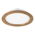 LED Kattovalaisin WOODY SPOT LED/23,5W/230V 4000K pähkinä Ø 23,5 cm