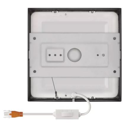 LED Kattovalo NEXXO LED/12,5W/230V 3000/3500/4000K 17x17 cm musta
