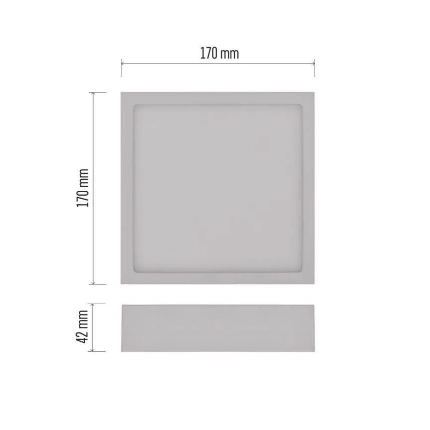 LED Kattovalo NEXXO LED/12,5W/230V 3000/3500/4000K 17x17 cm valkoinen