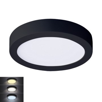 LED Kattovalo LED/12W/230V 3000/4000/6000K musta pyöreä