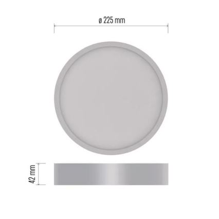 LED Kattovalo NEXXO LED/21W/230V 3000/3500/4000K d. 22,5 cm valkoinen