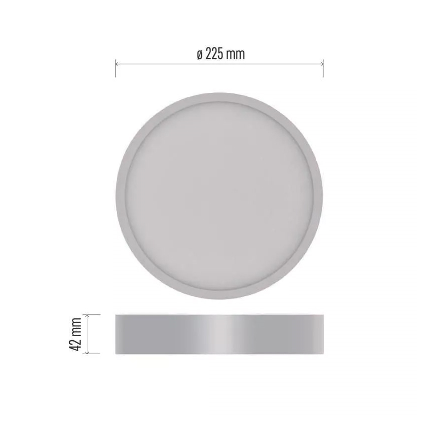LED Kattovalo NEXXO LED/21W/230V 3000/3500/4000K d. 22,5 cm valkoinen