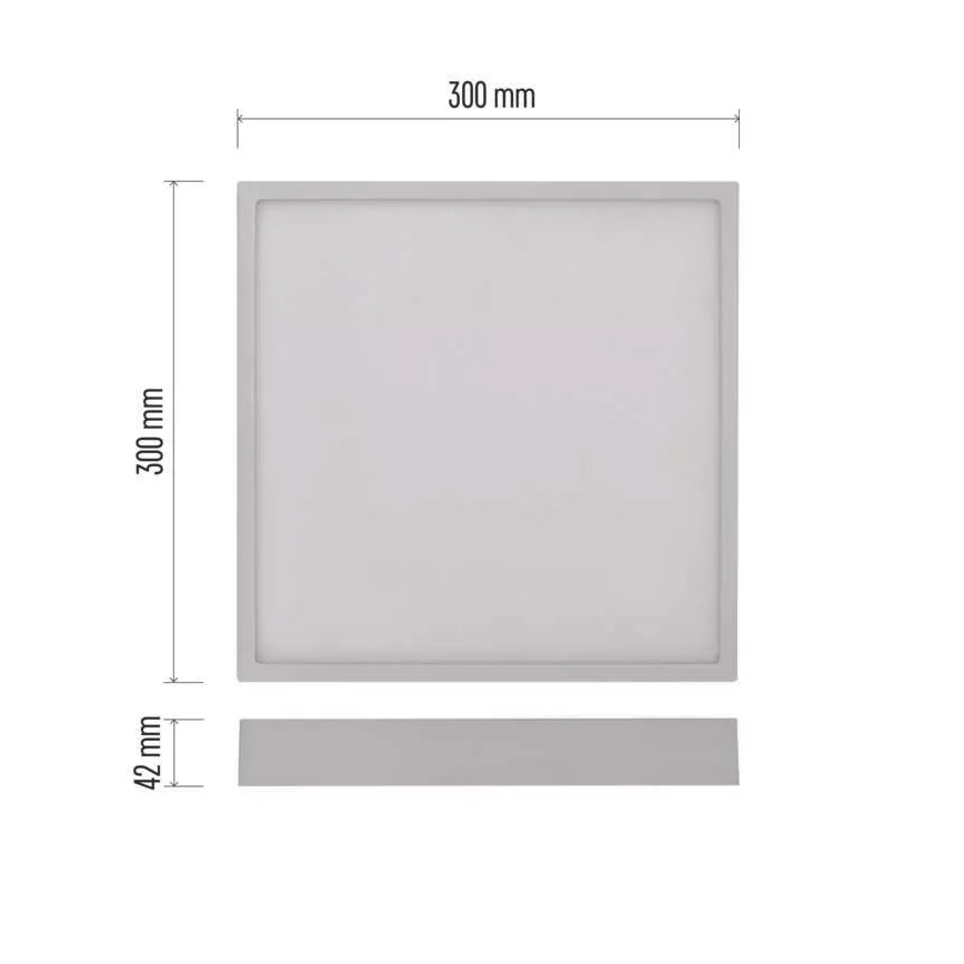 LED Kattovalo NEXXO LED/28,5W/230V 3000/3500/4000K 30x30 cm valkoinen
