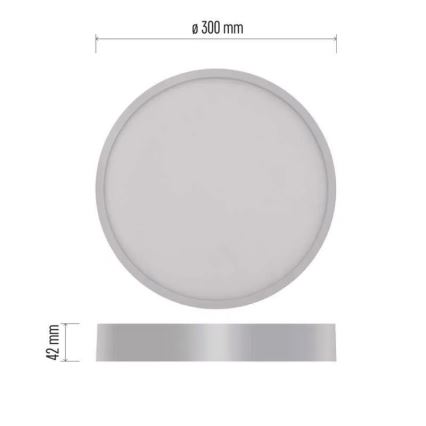 LED Kattovalo NEXXO LED/28,5W/230V 3000/3500/4000K d. 30 cm valkoinen